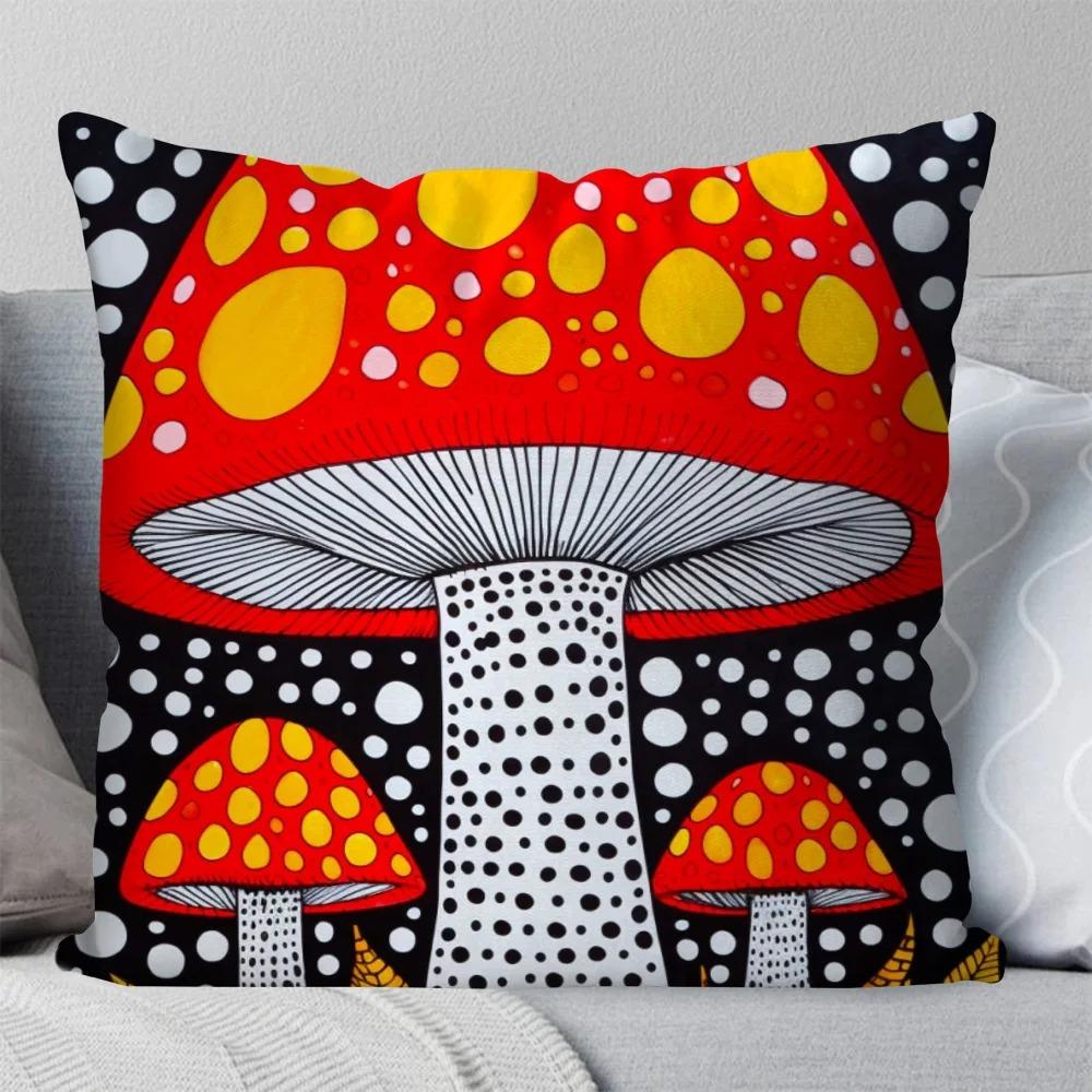 Home Decor Colorful Dots And Shapes Pattern Pillow Covers Pattern Cushion Cover Suitable For Sofa Bedroom Car Pillow Cover