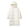 Long Down Jacket for Women, New Mid-length, Over-the-knee Korean Style White Thickened Slimming Winter Jacket