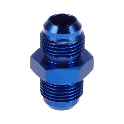 A ABSOPRO Female Flare Reducer Hose Fitting Adapter AN8 AN8 Fuel Line Connector Aluminum Blue