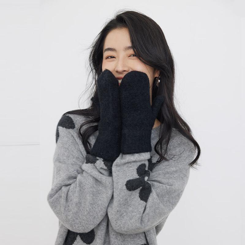 

Женские шерстяные вязаные перчатки без пальцев Sinoford One Size