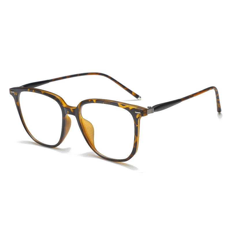Latest Japanese and Korean Myopic Flat Glasses Frame for Man and Woman Vintage Retro Stylish Big Frame Optical Prescription Eyeglasses
