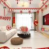 Xi Character Wedding Decoration Set: Bride's Room Hanging Ornaments