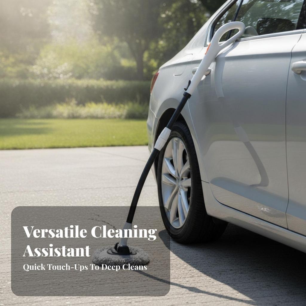 Car Wash Brush Absorbent Vehicle Washing Mop with Detachable Head Chenille