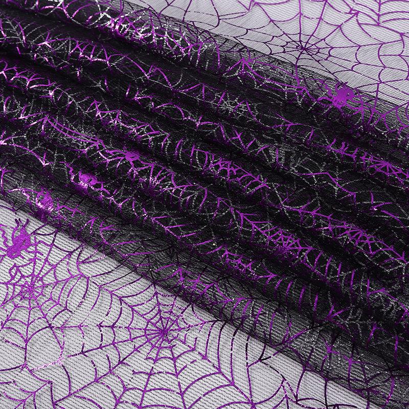Red Spiderweb Halloween Mesh Fabric: Toy Hat & Cape Decoration