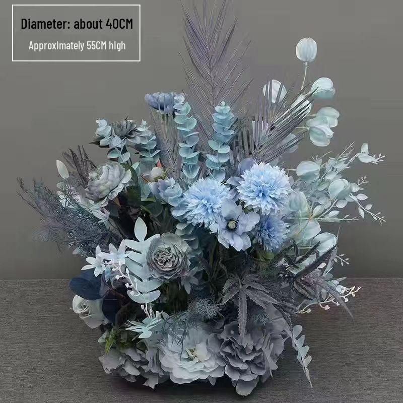 Künstliche Blumendekorationen für den Hochzeitsgang & die Bühne