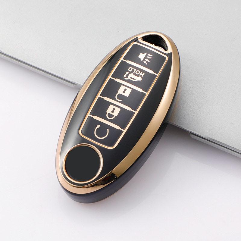 Gold Edge Key Case for 2022 Nissan Sylphy & 14th Gen Cima