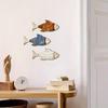 3 Pezzi Arte Murale Pesce in Legno Rustico Decorazione da Appendere a Parete da Spiaggia Nautica Scultura Murale Pesce Marino per Casa Bagno Soggiorno