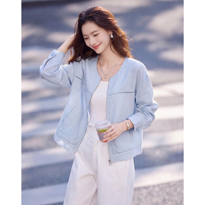 Light Outdoor Zippered Long-Sleeve Jacket