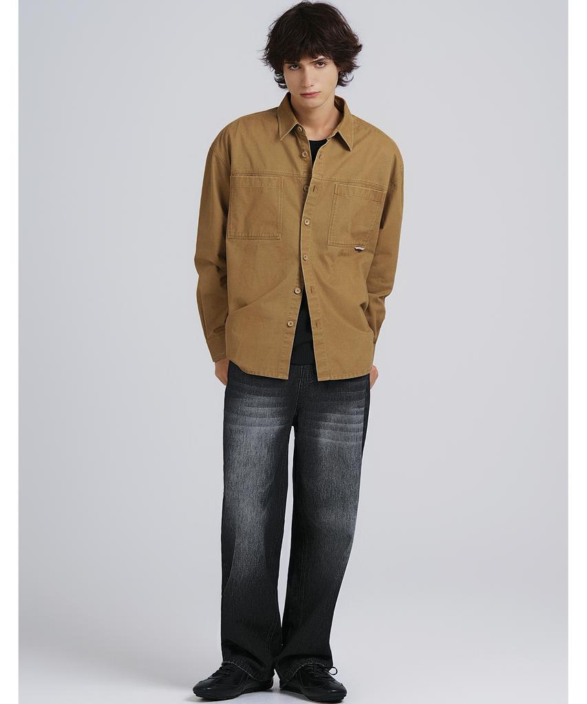 LXT Cotton Washed Overshirt Jacket [Camel]