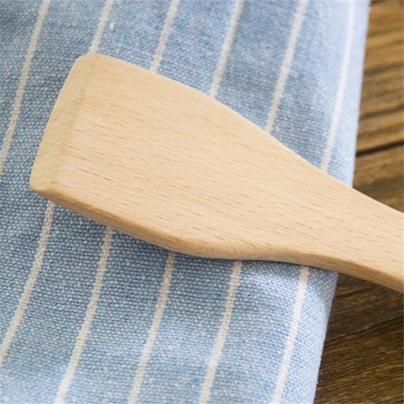4/1 buc. Spatule mici pentru unt de fag, antiaderente, din lemn, lopată pentru gătit, gadgeturi de bucătărie, ustensile pentru acasă, camping, restaurant