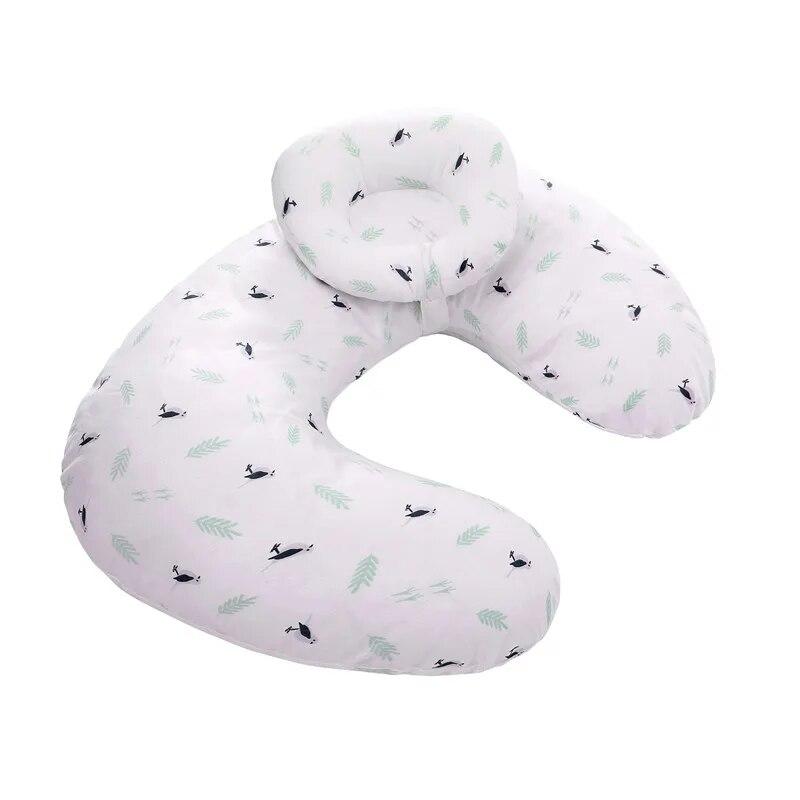2Pcs/Set Baby Nursing Pillows Maternity Baby Breastfeeding Pillow Infant U-Shaped Newborn Cotton Feeding Waist Cushion