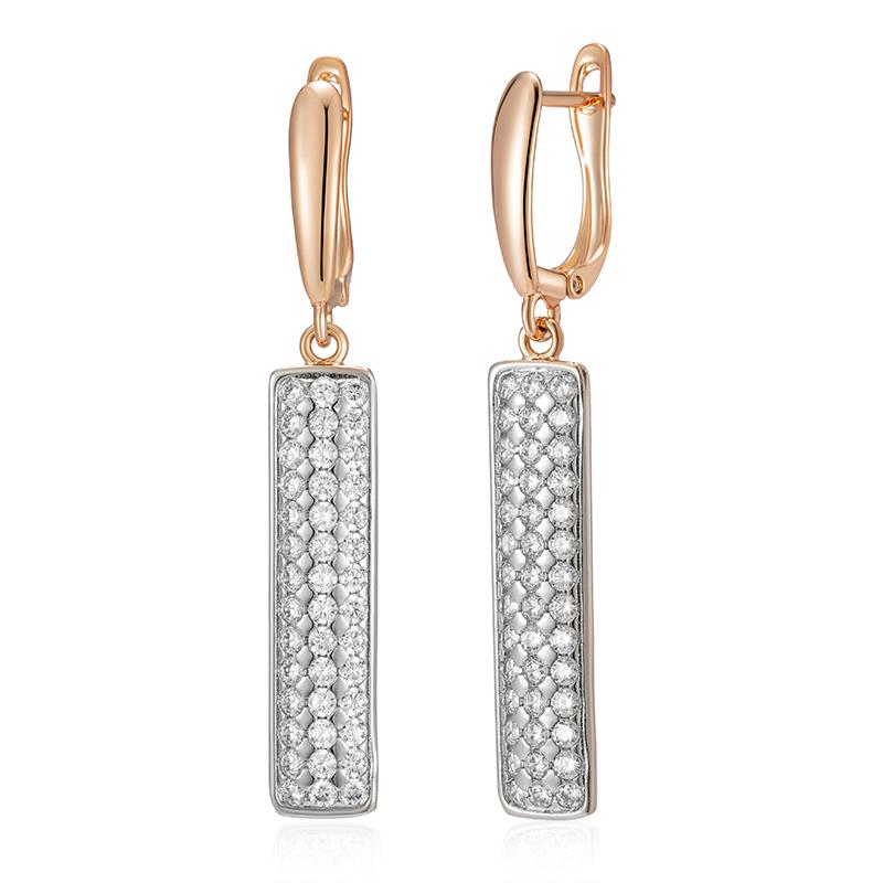 

Kinel, длинные серьги с блестящим цирконием для женщин, серебряные висячие серьги для невесты, свадебные ювелирные украшения серебряный