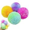 Stress Relief Fuzz Ball Toy, TPR Fuzzy Ball Squeeze Fidget Toy, Anxiety Relieving Office Desk Toy for Focus Aid, Hand Relaxation