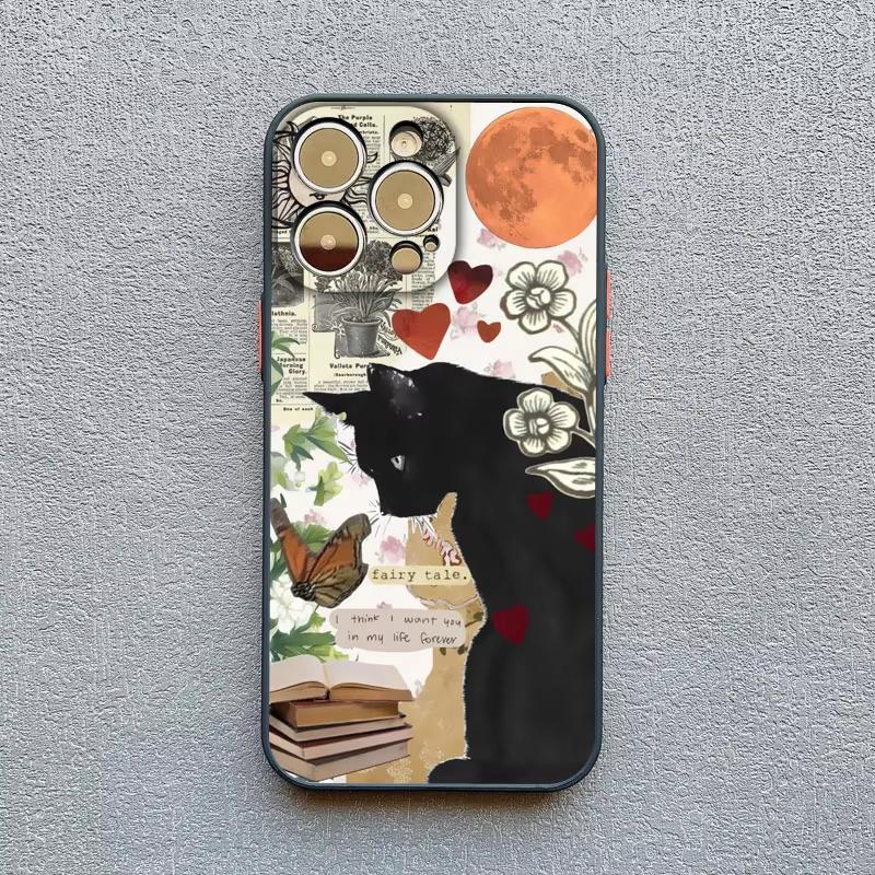 

Abstract Art Cat Pattern Phone Case For Samsung Galaxy S26 S25 Ultra S24 S23 FE S22 S21 Plus S20 A56 A55 A54 Shockproof Cover Galaxy S26