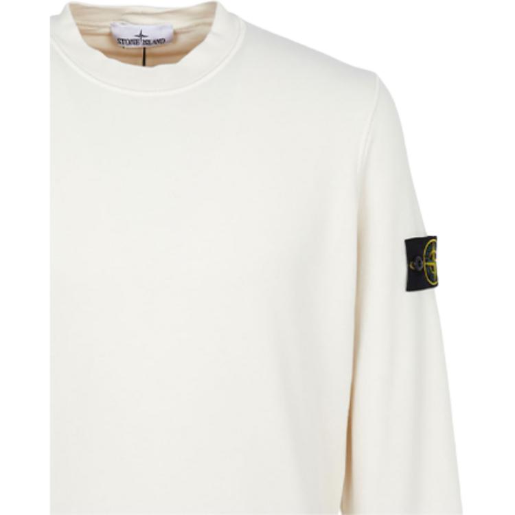 STONE ISLAND Logo Pullover Long Sleeve Crewneck Sweatshirt Men Sweatshirt L1S1561000-60S0051-V0093