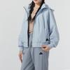 Adidas Solid Color Casual Hooded Long Sleeve Jacket Women Jackets Blue IM8843