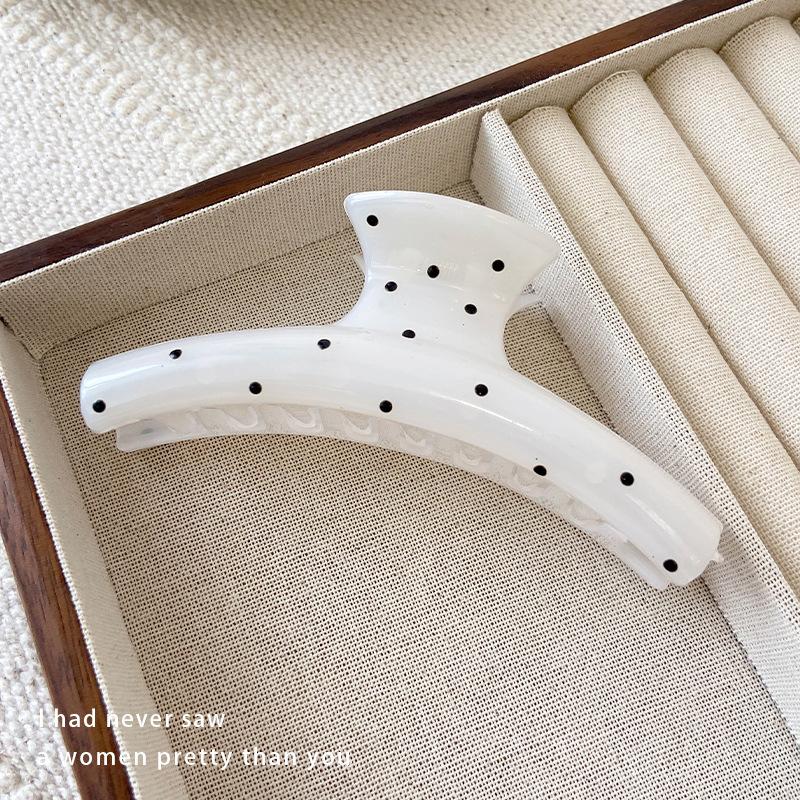 Preț 10 USD 3D franceză Dot negru alb păr gheare femei dulce acrilic geometric arc stea rechin clip păr clip accesorii elegante pentru păr agrafe