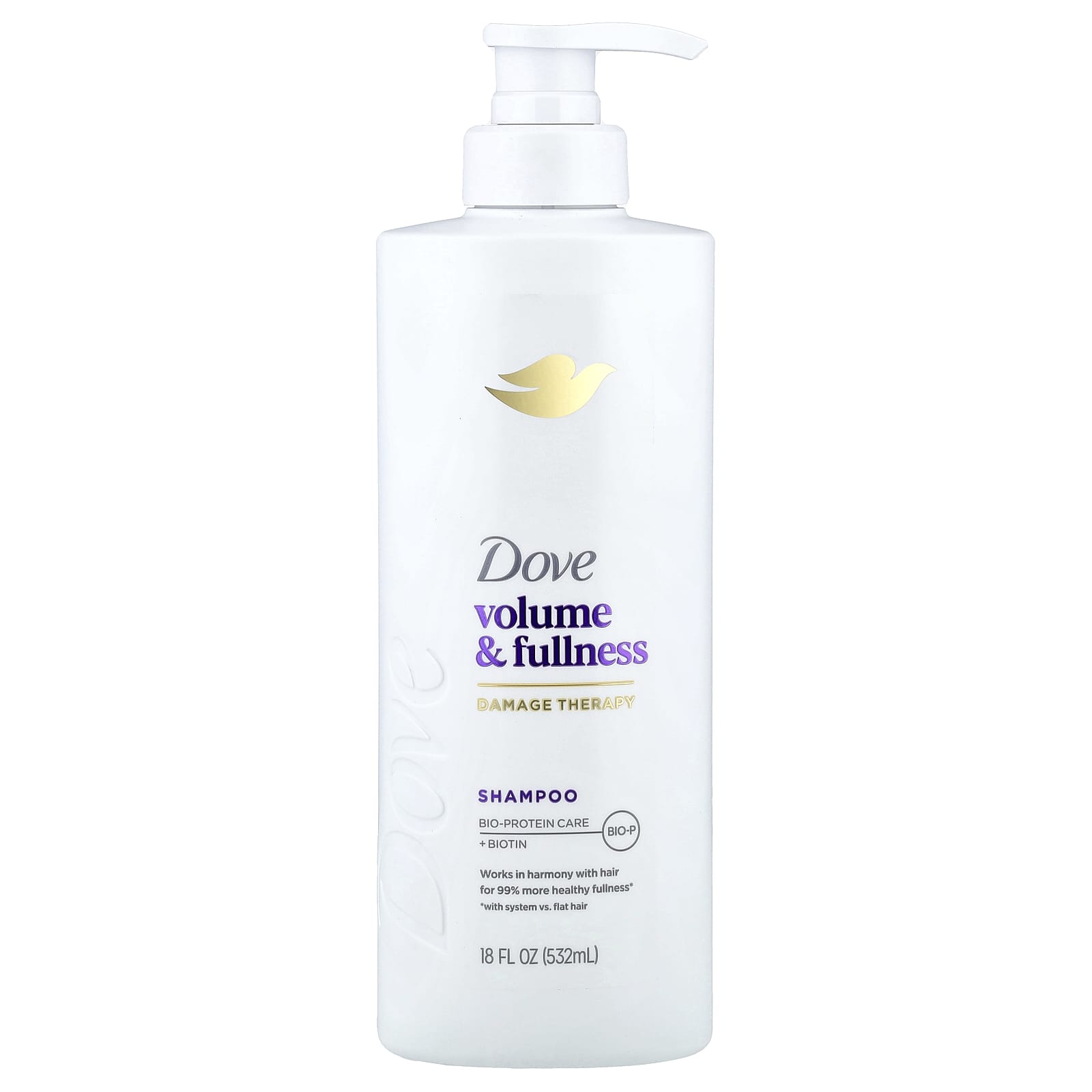 Dove, Объем и Густота, Шампунь, 532 мл (18 жидких унций)