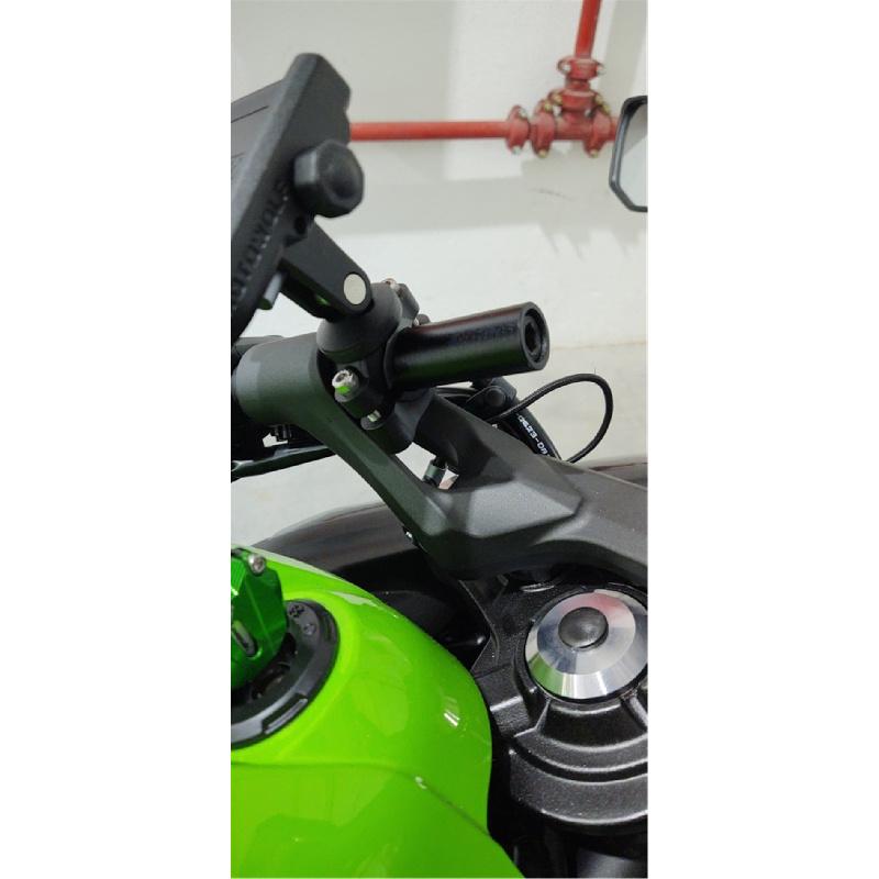 2 Sets Motorcycle Gps Steering Rack Expander For Kawasaki Ninja 6501000 Ninja Support H2Sx Z1000Sx Gtr1400 Black