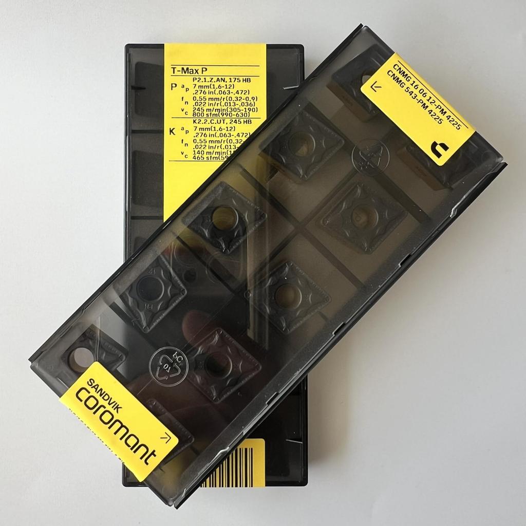 Sandvik / CNMG160612-PM 4225 / Original Swedish Hard Alloy Blade 10 Pcs