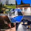 357LED Powerful Outdoor Solar Street Light 6500K IP65 Waterproof 4000/3000mah Street Light For Garage Garden Wall Lamp