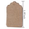 100 Pcs Kraft Paper Label Price Wedding Party Gift Card Packaging Labels
