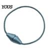 Curtain Holder Without Hooks 1Pc Magnetic Cone Tieback, Ends Twist Rope Wall Damage Free Tie Holder, Decorative Draperies for Living Room Bedroom