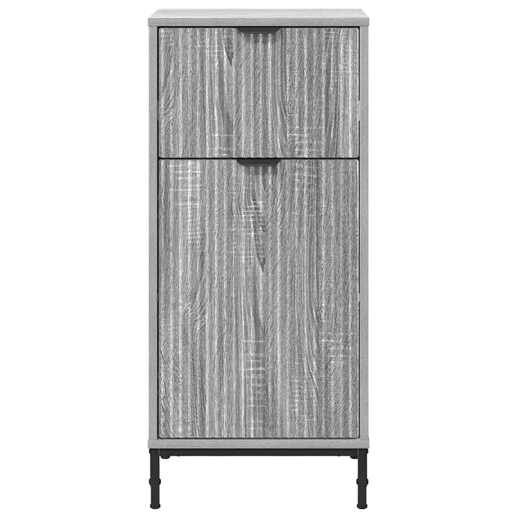 Bathroom Cabinet with Storage Grey Sonoma 39.5 x 36 x 88 cm