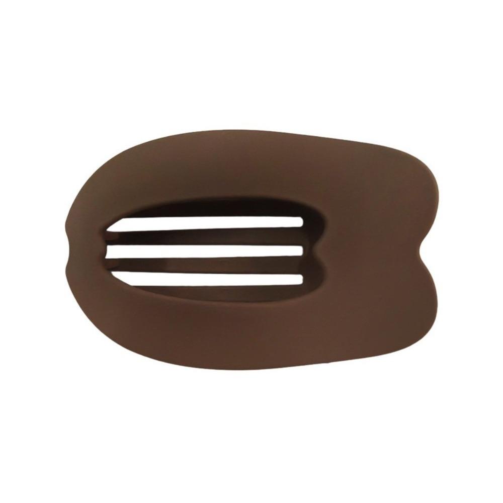 Matte Hair Claws Oval Hairpin Korean Style Barrettes  Women