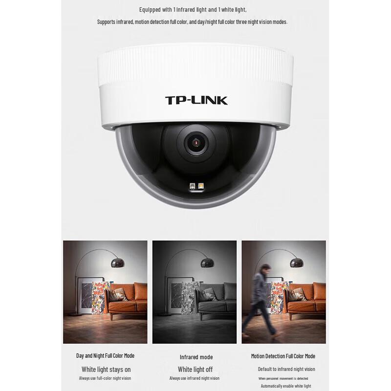 TP-LINK 1080p Wi-Fi HD Dome Security Camera with Night Vision