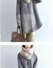 Diamond Quilted Chinese Style Women's Mid-Length Cotton Jacket - Retro, Simple, and Versatile
