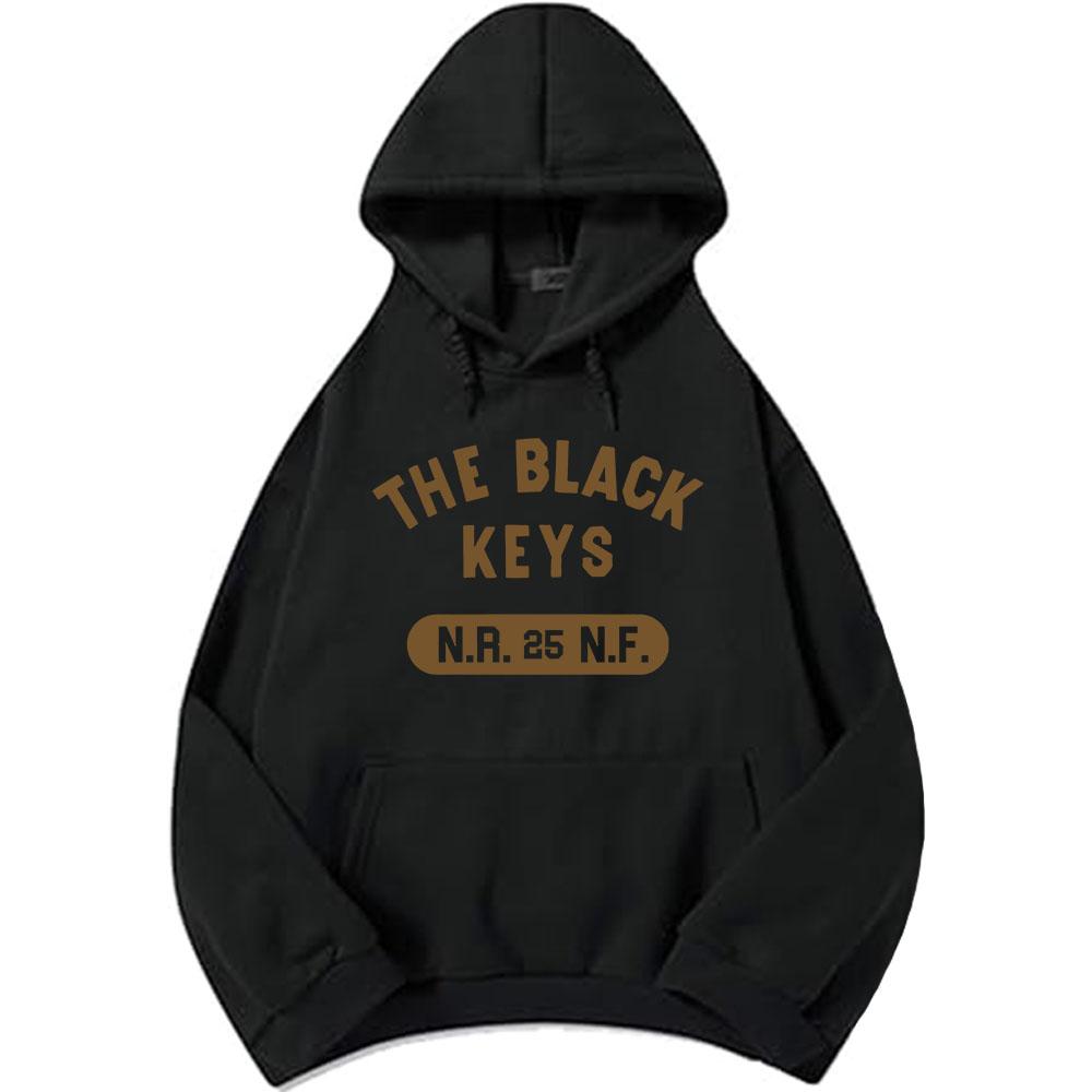 The Black Keys NRNF Sweats à capuche Manches longues Polaire Sweat à capuche pour homme Décontracté Unisexe Streetwear Lourd Mental Mode Pull