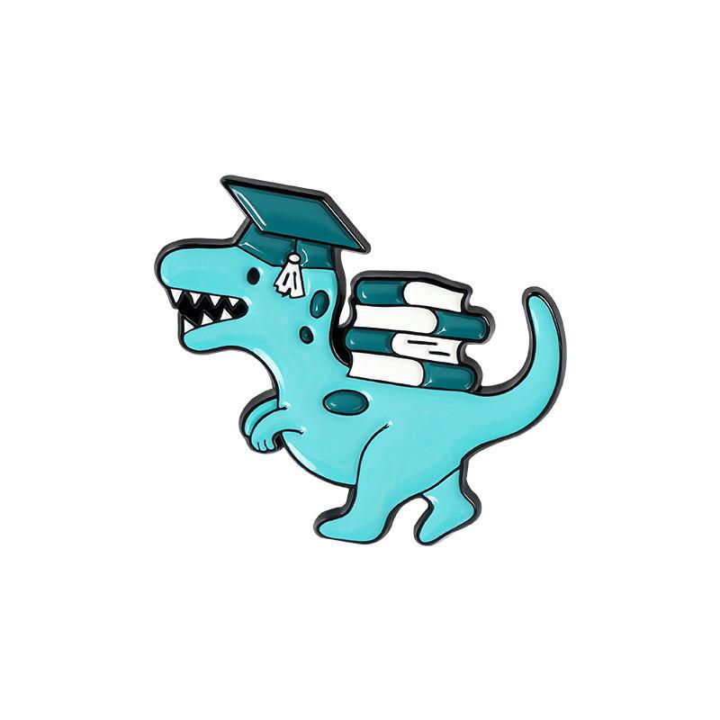 Cute Cartoon Charming Dinosaur Brooch Set Fashionable Pin Accessories For Bags Clothing
