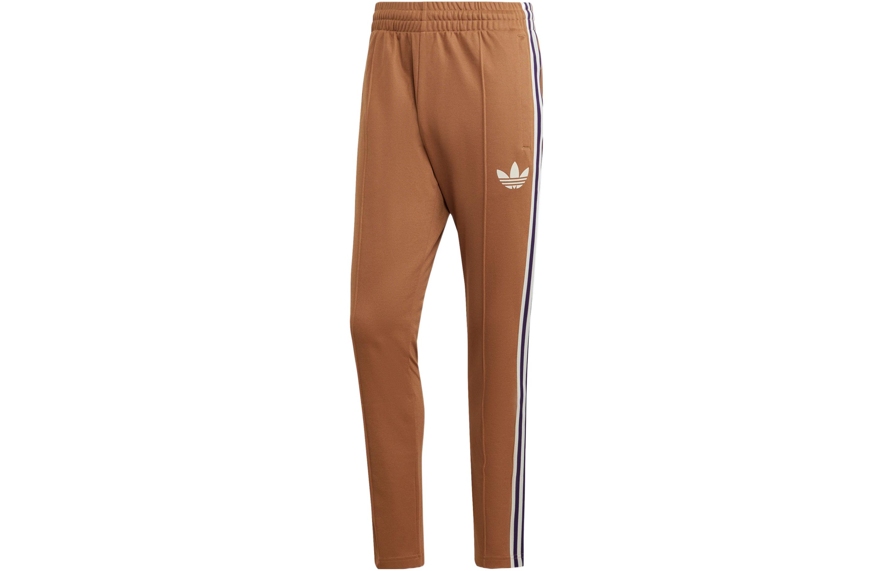 adidas originals Adicolor 70s Striped Track Pants Brown IB3430 XS