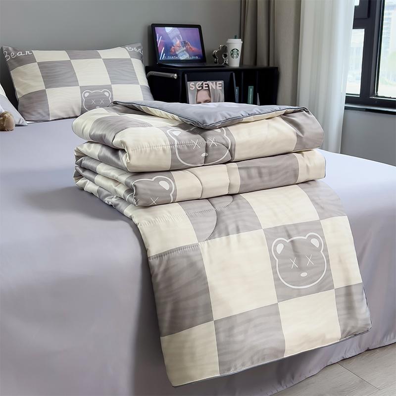 Cool Air Condition Quilt For Cartoon Printed Queen King Comforter Summer Duvet Breathable Soft Office Nap Throw Blanket