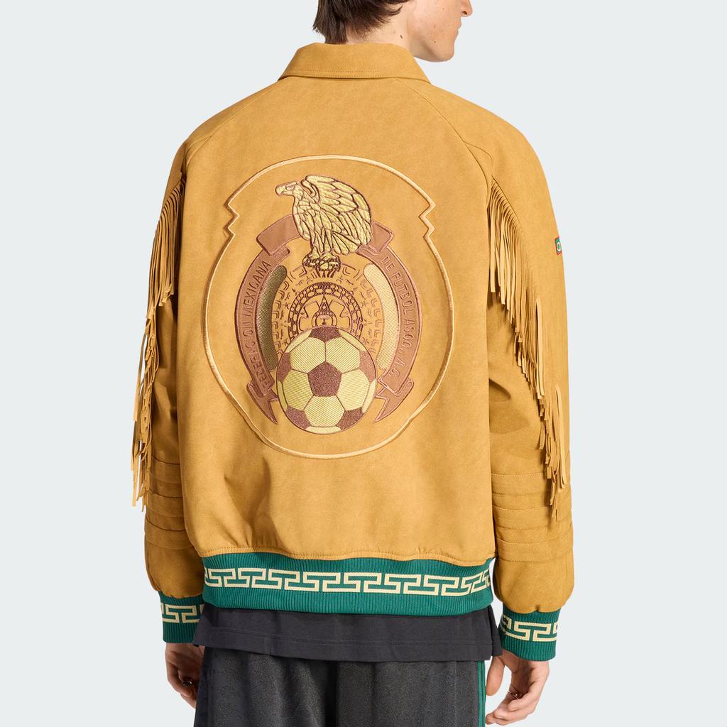 adidas Originály FW25 2026 FIFA Mistrovství světa 26 Mexiko Federační bunda Teplá Obousměrný zip Sportovní Volný Dlouhý rukáv Bavlněný kabát Pánské bundy HY5062