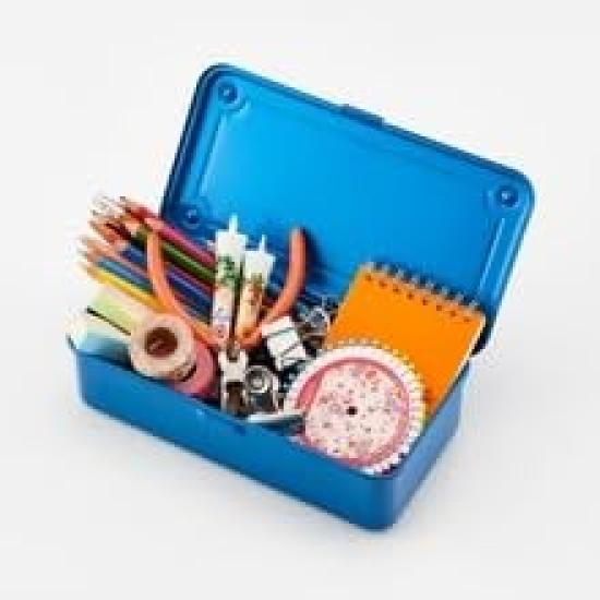 TOYO Steel Color Tool Box Trunk-Type (Toolbox) T-190 (Red)