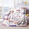 My Niece Is Super Pink Heart Customize Your Name Home Blanket S Comfortable Soft Lightweight Allseason Multipurpose Blanket For Picnics Couches