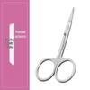 Stainless Steel Eyebrow, Nose, and Beauty Scissors with Round, Curved, and Pointed Heads