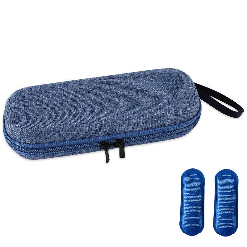 Insulin Cooler Travel Case with Thermometer Display Waterproof Medicine Organizer Bag Insulin Cooling Bag for Diabetics
