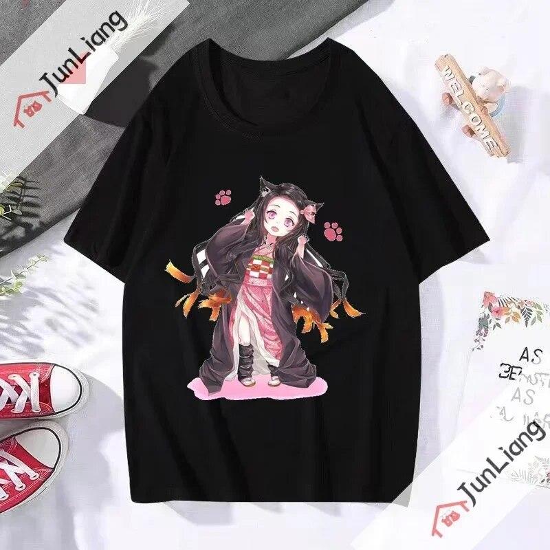 2023 New Summer Popular Unisexswear Japanese Anime Ghost Killing Blade Demon Slayer Unisex T-shirt Fashion Casual