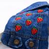 Pet cat puppy dog clothes spring and autumn vest than bear pomeranian teddy princess denim vest jacket winter
