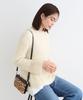 INDIVI Hairy Loose Knit 12719432 Light Gray Size 38 Knitwear/Sweater [Washable/Mohair Blend] Lamé Women's (011) (M)