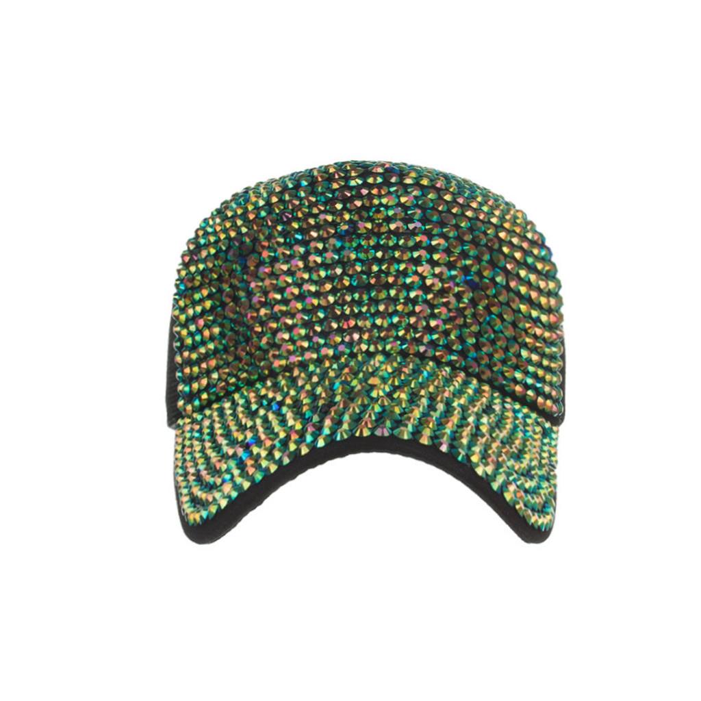 Men Women Baseball Caps Fashion  Cotton Cap Star Rhinestone Cap