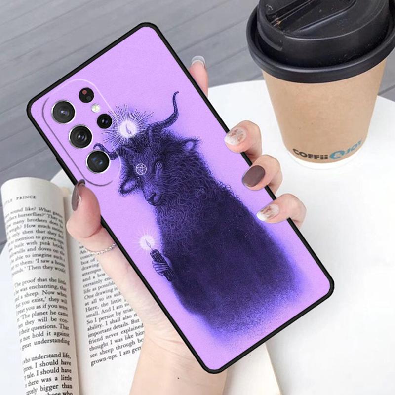 Devil Satan Phone Case Cover For Samsung Galaxy S24 S25 Ultra S21 S22 Ultra S10E Note 10 Plus Note 20 FE S23