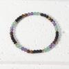 Multi-Gemstone Chakra Bead Bracelet – Gold Accent Dainty Jewelry, Balance Calm Gift for Men & Women