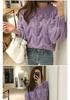 Women's Autumn/Winter Lantern Sleeve Cable Knit Sweater - Loose, Round Neck, Twisted Stitch Pullover.