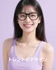 thick acetate fashion blue light slimming matches UV unisex [Cyxus] Black-rimmed eyeglasses, frame, glasses, cut, non-prescription, effect, makeup,