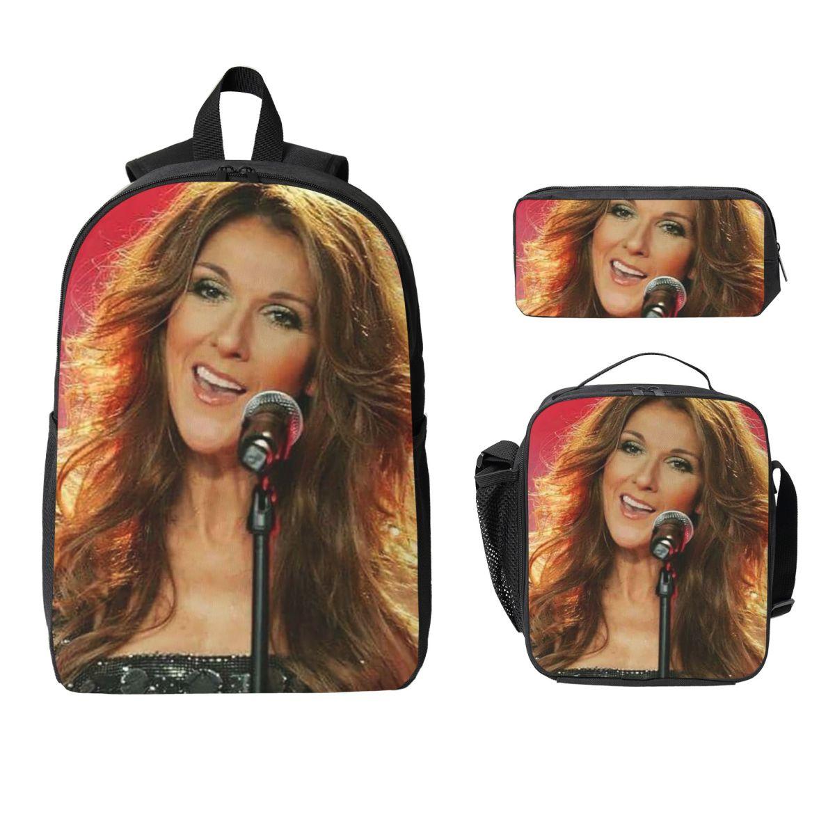 Celine Dion Mugursoma Zēniem Meitenēm Grāmatu