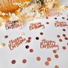 Rose Gold Birthday Confetti for Table Decor,271 PCS Glitter Happy Birthday Decorations for Party Supplies,Table Confetti
